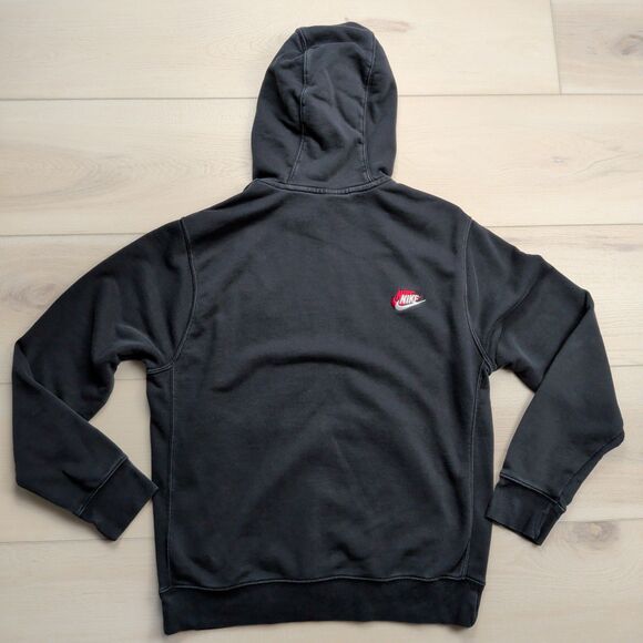 Nike Sportswear French Terry Pullover Hoodie Mens Medium Black DD4666-010 - Picture 6 of 12